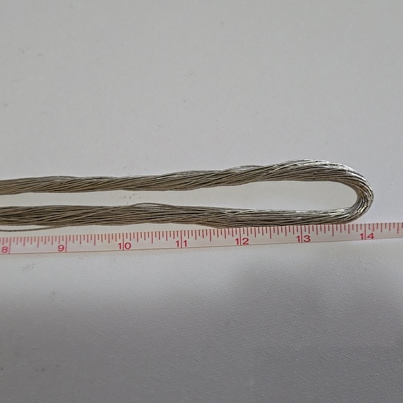 Vintage Navajo Liquid Sterling Silver 30 Strand Necklace 28" - Picture 6 of 9